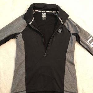 PINK half-zip pullover!